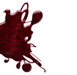 Splash of red nail polish © Nik_Merkulov