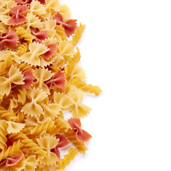 Pasta isolated on white background