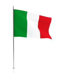Italian Flag Isolated on white
