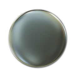 Silver Badge Isolated Over White Background