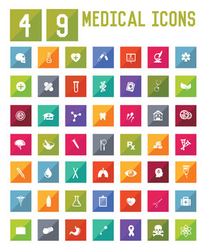 49 Medical icons,vector