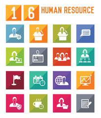 Human resource icons,vector