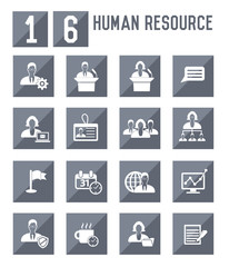 Human resource icons,vector
