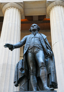 George Washington at the Federal Hall in Manhattan