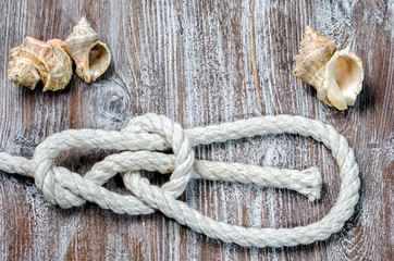 marine rope tied knot Bowline