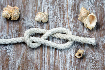 marine rope tied knot Figure Eight