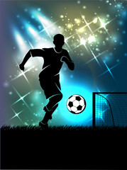 Naklejka premium sports background of football subject