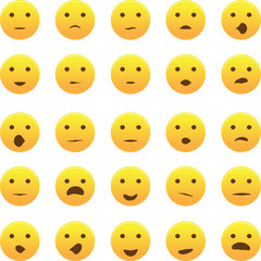 Fototapeta premium emoticons icon set