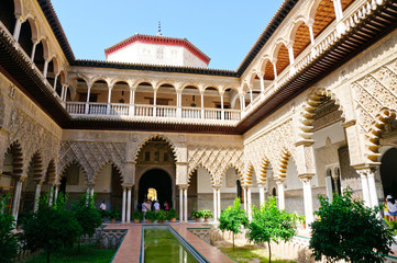 Fototapeta premium The Reales Alcazares in Sevilla, Spain
