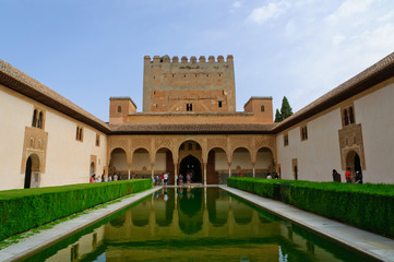 Fototapeta premium Comares at the Palacio de la Alhambra in Granada, Spain