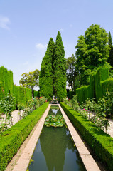 Generalife at the Palacio de la Alhambra in Granada, Spain