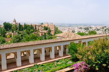 Generalife at the Palacio de la Alhambra in Granada, Spain