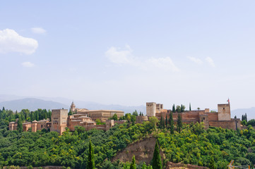 Fototapeta na wymiar Pałac Alhambra w Granadzie, Hiszpania