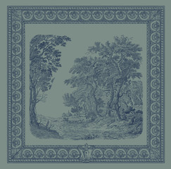 Obraz premium Village illustration