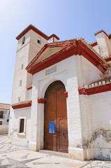 Iglesia de San Nicolas at Albayzin district in Granada, Spain