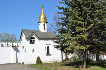 Fototapeta na wymiar Kondolencje Kaplica św Daniel klasztor w Moskwie