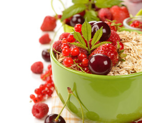Muesli with berries