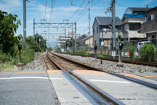 Rail way in Osaka, Japan