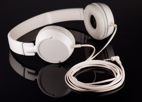 White headphones