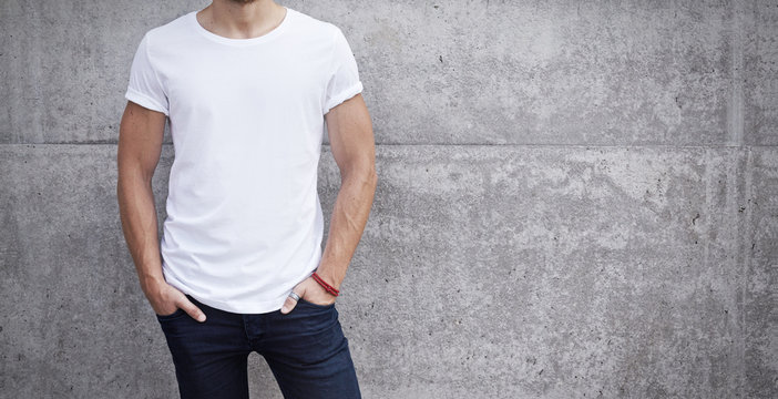 Male top tshirt model