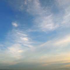 Naklejka na ściany i meble beautiful blue sky with light clouds