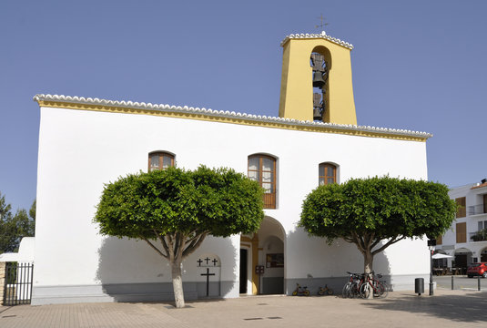 Facade of St Gertrudis de Fruitera church