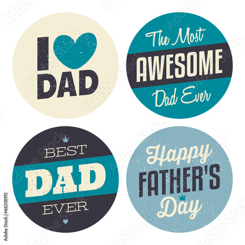 fathers day stickers collection stock image and royalty free vector