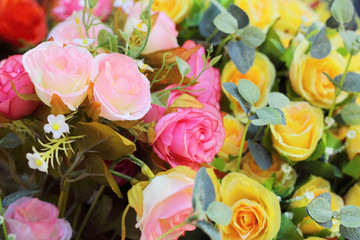 beautiful of rose artificial flowers