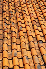 Tiles roof old background vintage