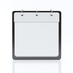 Calendar on White Background
