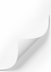 Empty paper sheet with white background