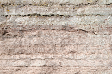 Background of a limestone cliff detail