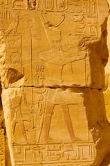 Hieroglyph in Karnak Luxor Egypt