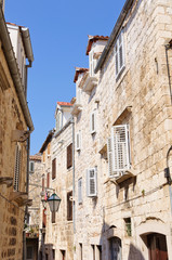 Fototapeta na wymiar Cityscape of Hvar in Croatia