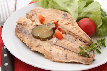 maquereau au vin blanc