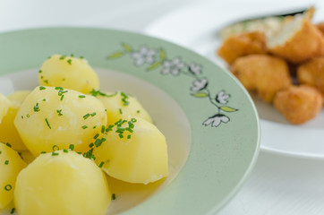 Fried cauliflower with homemade mayonnaise