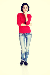 Fototapeta premium Portrait of a beautiful teen woman.