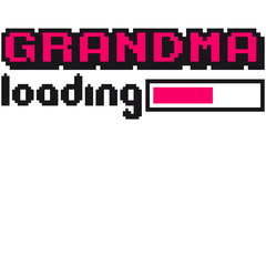 Loading 8 Bit Pixel Nerd Geek Grandma