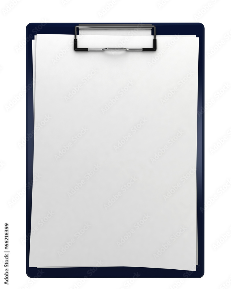 Canvas Prints blue clipboard