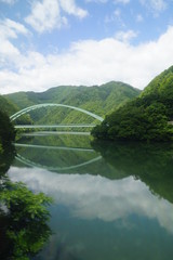 飯田線車窓からの羽衣崎橋