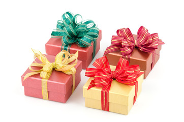 Obraz premium Gift box isolated white background