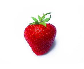 Strawberry on white