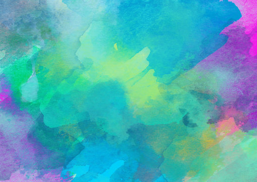 Colorful Watercolor Background.