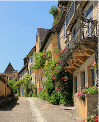 Fototapeta na wymiar Une rue de Beynac-et-Cazenac (Dordogne)
