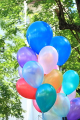 Fototapeta na wymiar Close Up of Colorful Balloons.