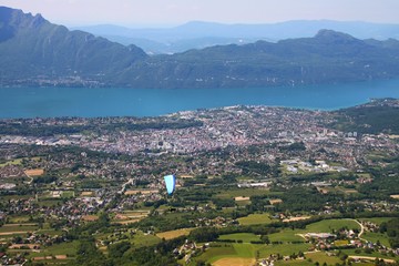 Vol au dessus du Lac du Bourget, Savoie