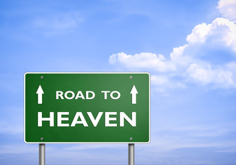 ROAD TO HEAVEN - road sign concept