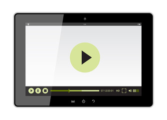 tablet design with web player