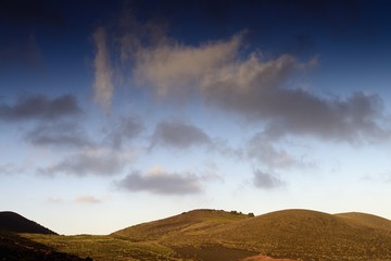 landscape with beautiful clouds