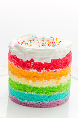 Rainbow cakes